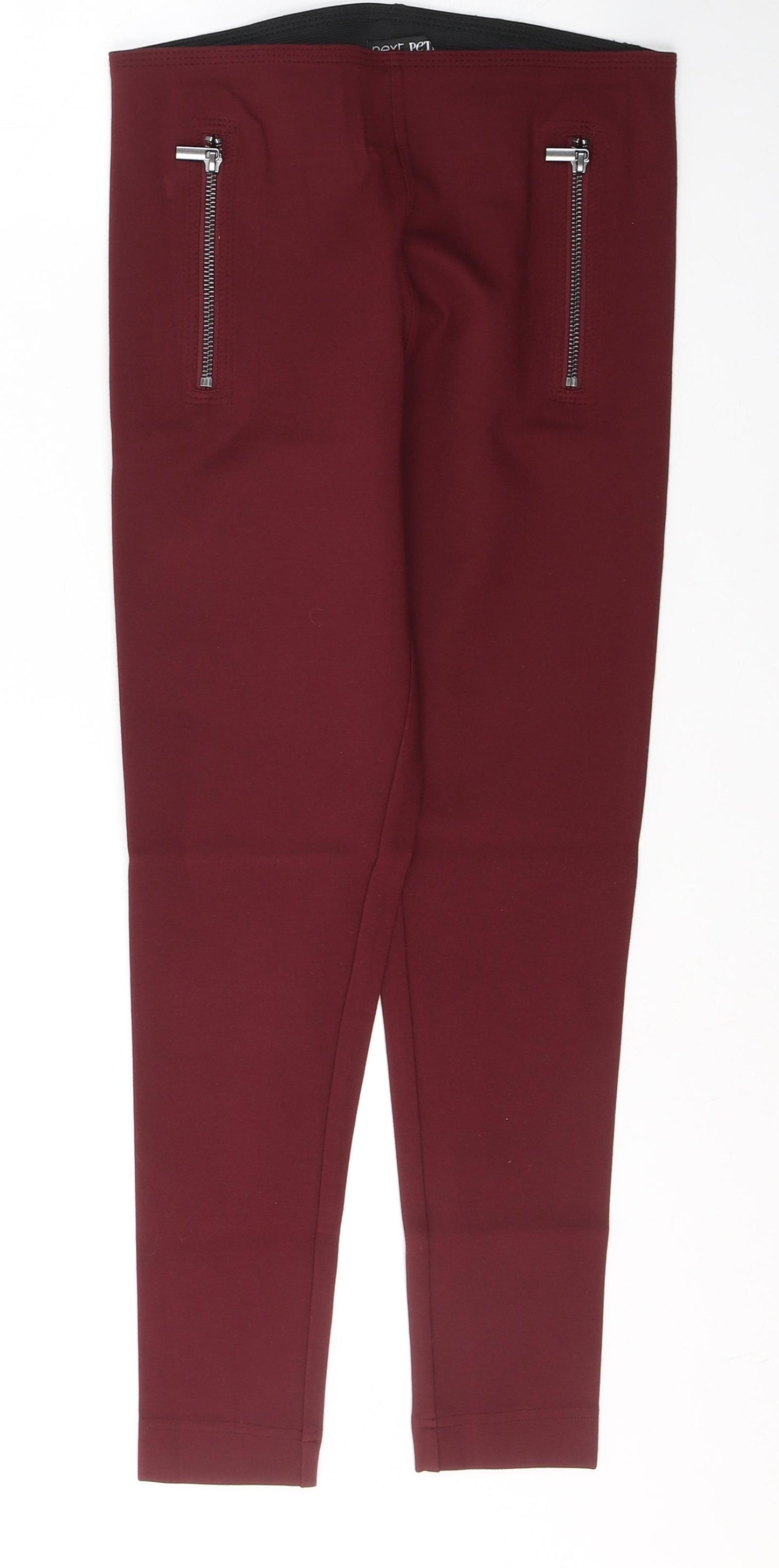 NEXT Womens Red  Viscose Trousers  Size 8 L24 in Regular