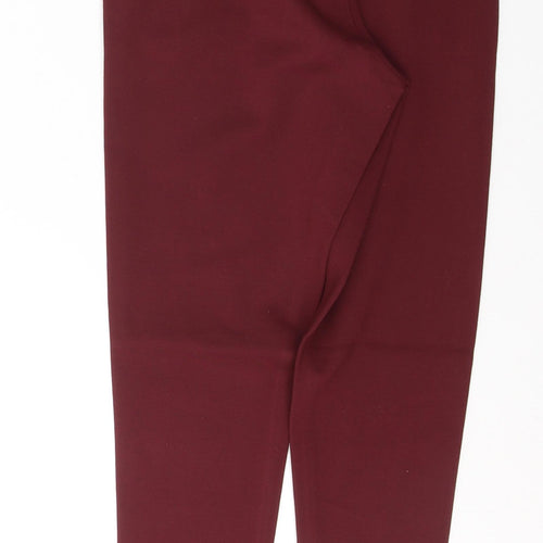 NEXT Womens Red  Viscose Trousers  Size 8 L24 in Regular