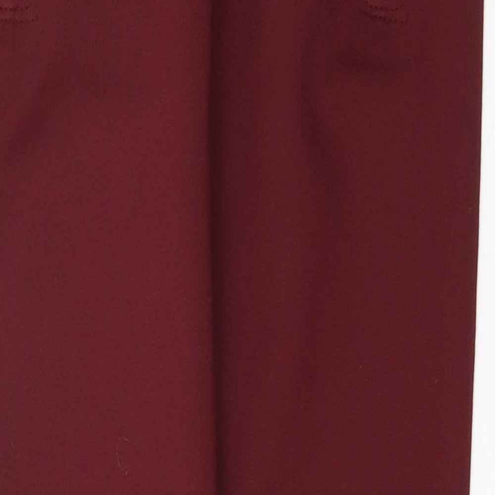NEXT Womens Red  Viscose Trousers  Size 8 L24 in Regular
