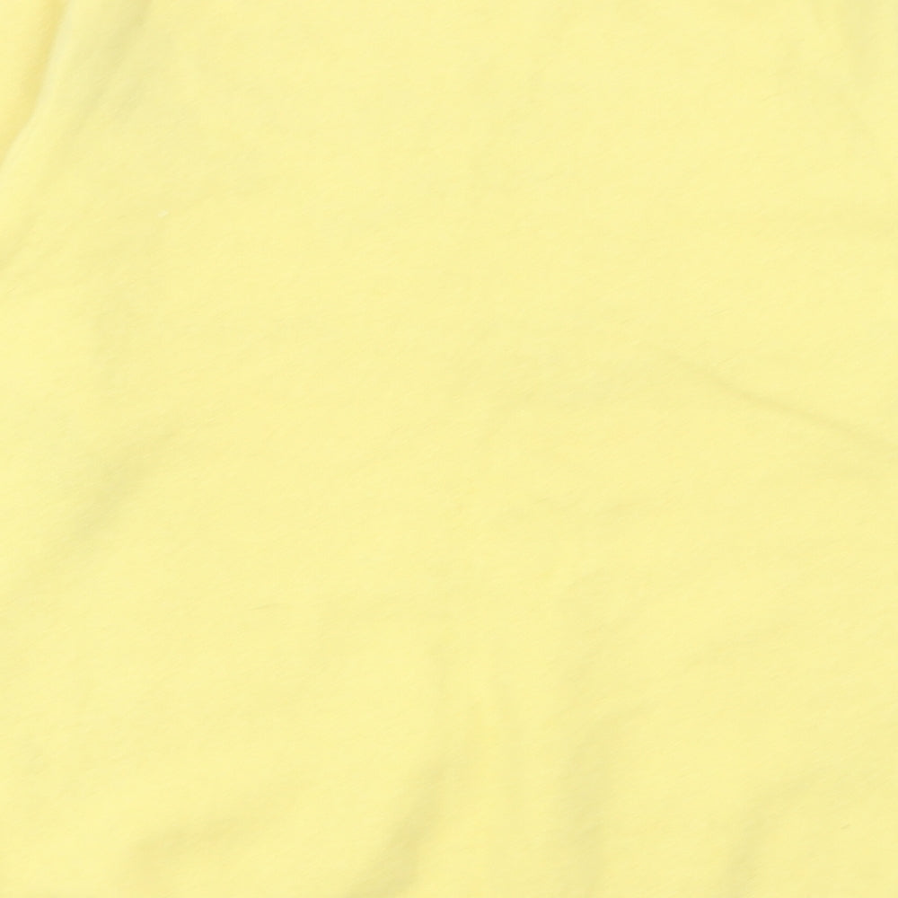 J.CREW Mens Yellow Crew Neck  Cashmere Pullover Jumper Size M