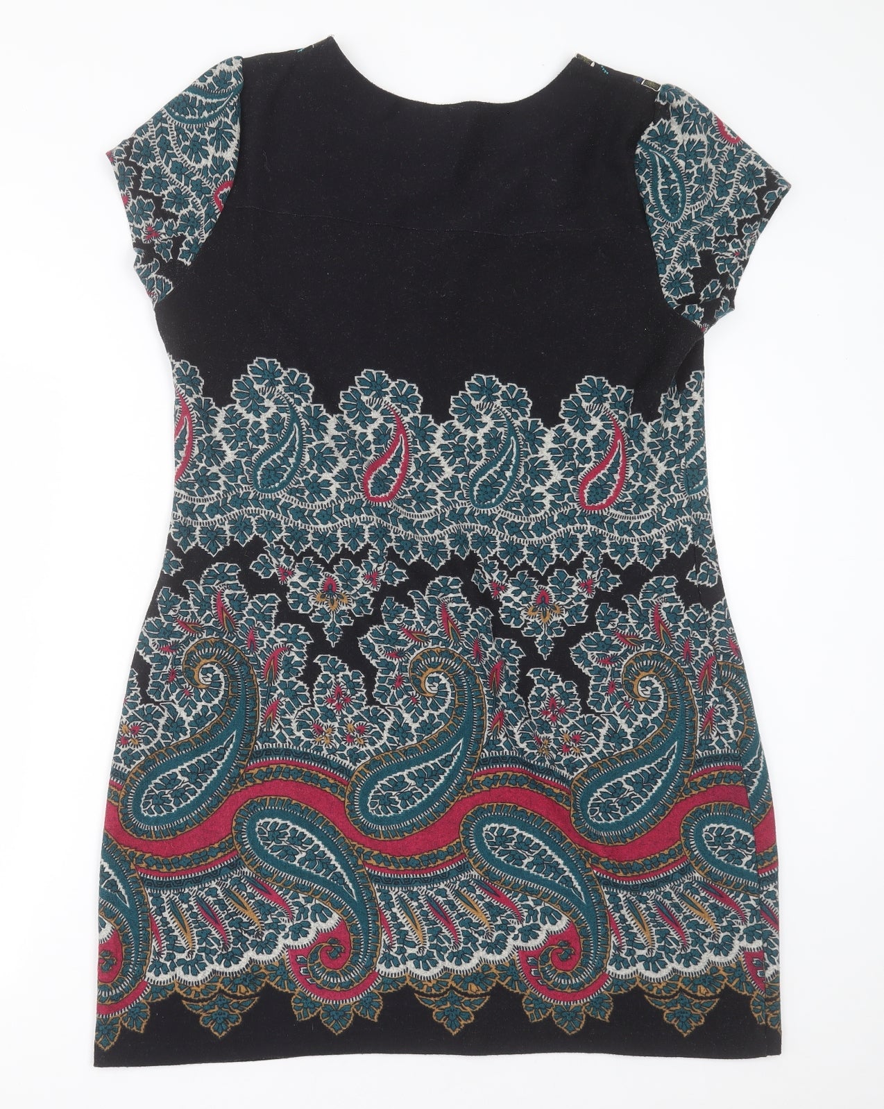 Inspire Collection Womens Multicoloured Geometric Polyester A-Line  Size L  Crew Neck Pullover