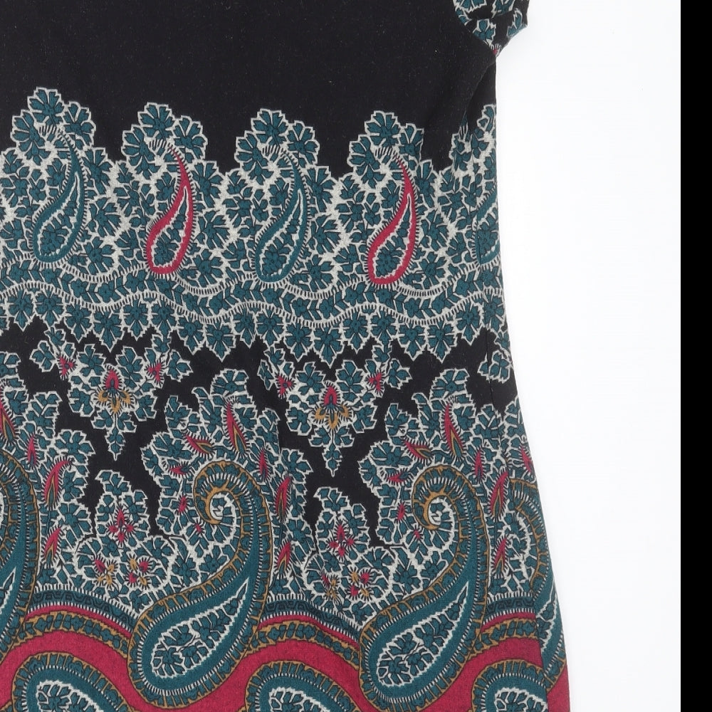 Inspire Collection Womens Multicoloured Geometric Polyester A-Line  Size L  Crew Neck Pullover