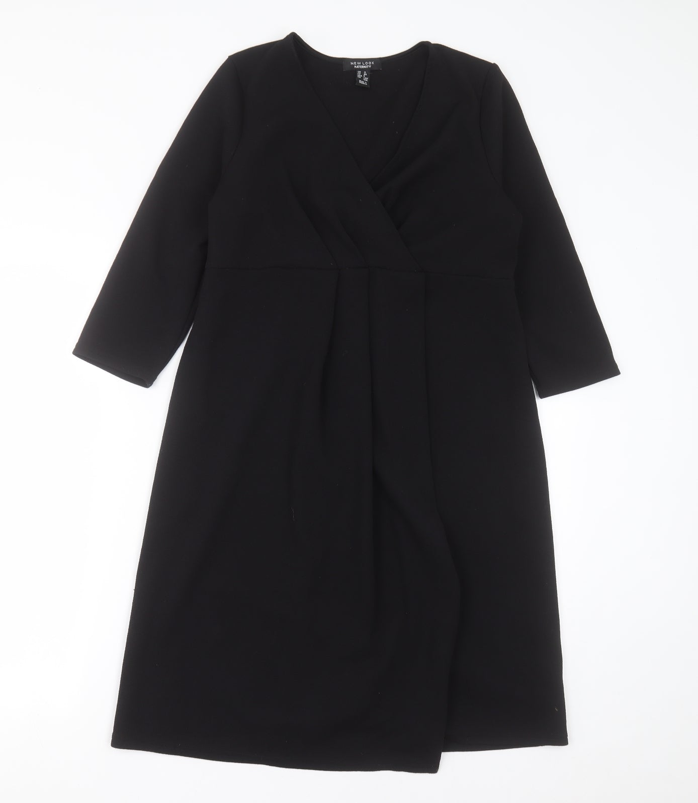New Look Womens Black  Polyester A-Line  Size 12  V-Neck Pullover