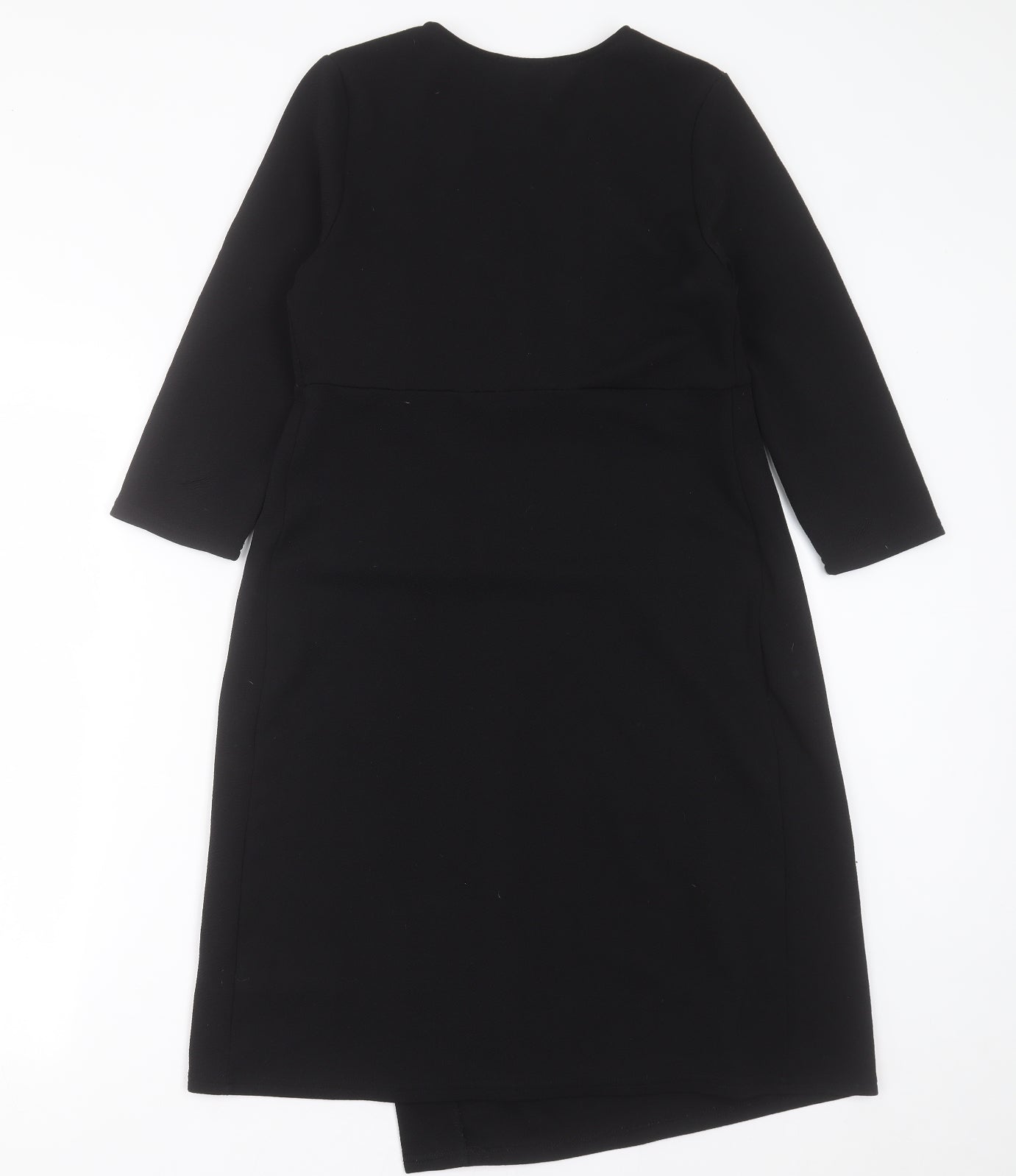 New Look Womens Black  Polyester A-Line  Size 12  V-Neck Pullover