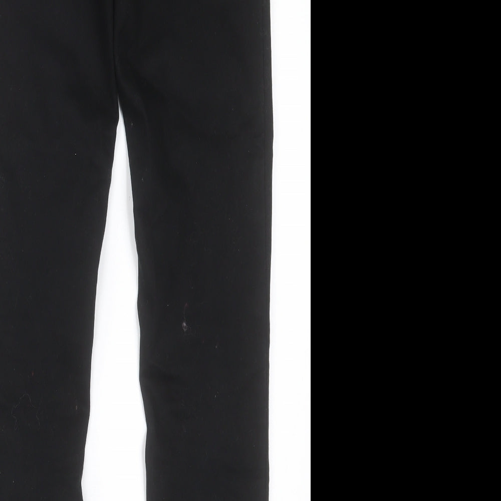 New Look Womens Black  Cotton Skinny Jeans Size 8 L30 in Regular Button