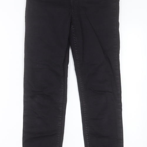 New Look Womens Black  Cotton Skinny Jeans Size 8 L28 in Regular Button