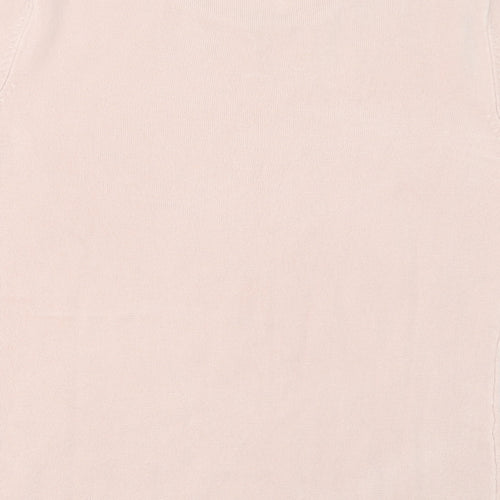 EA Womens Pink Crew Neck  Acrylic Pullover Jumper Size M