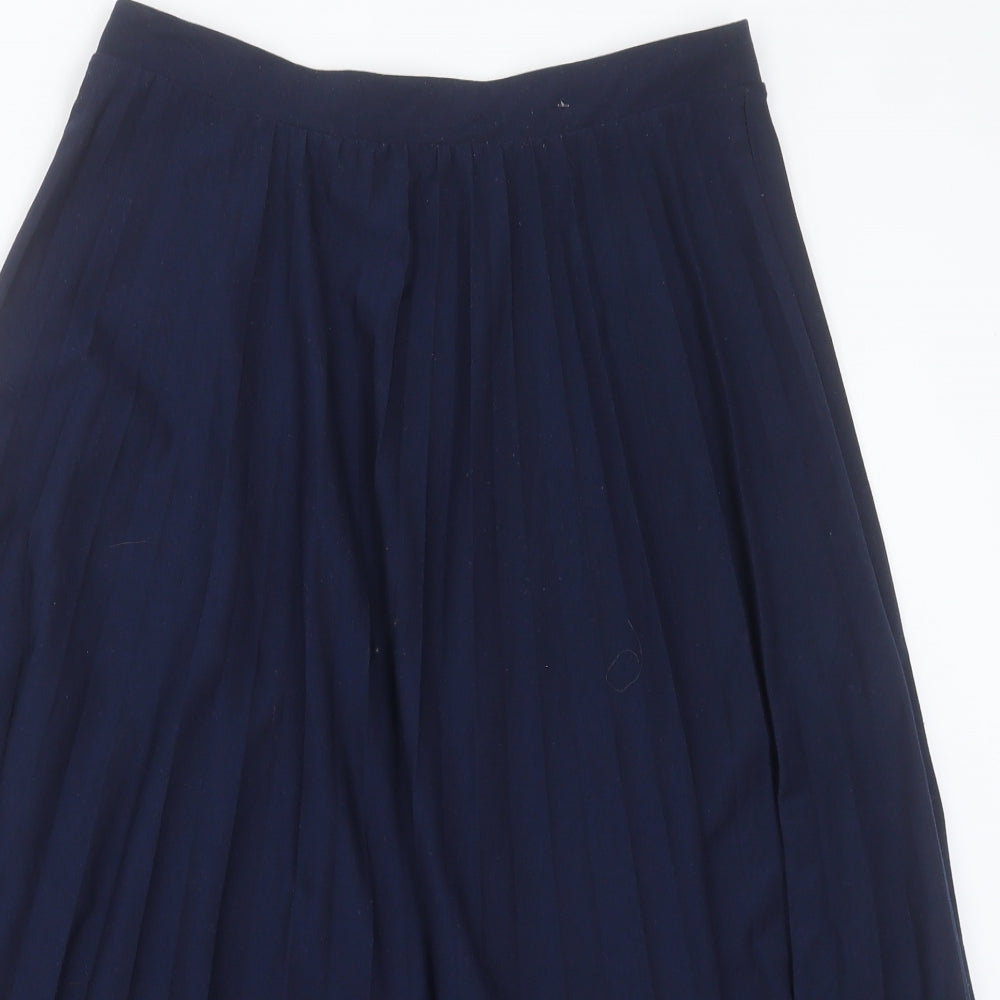 Marks and Spencer Womens Blue  Polyester A-Line Skirt Size 12