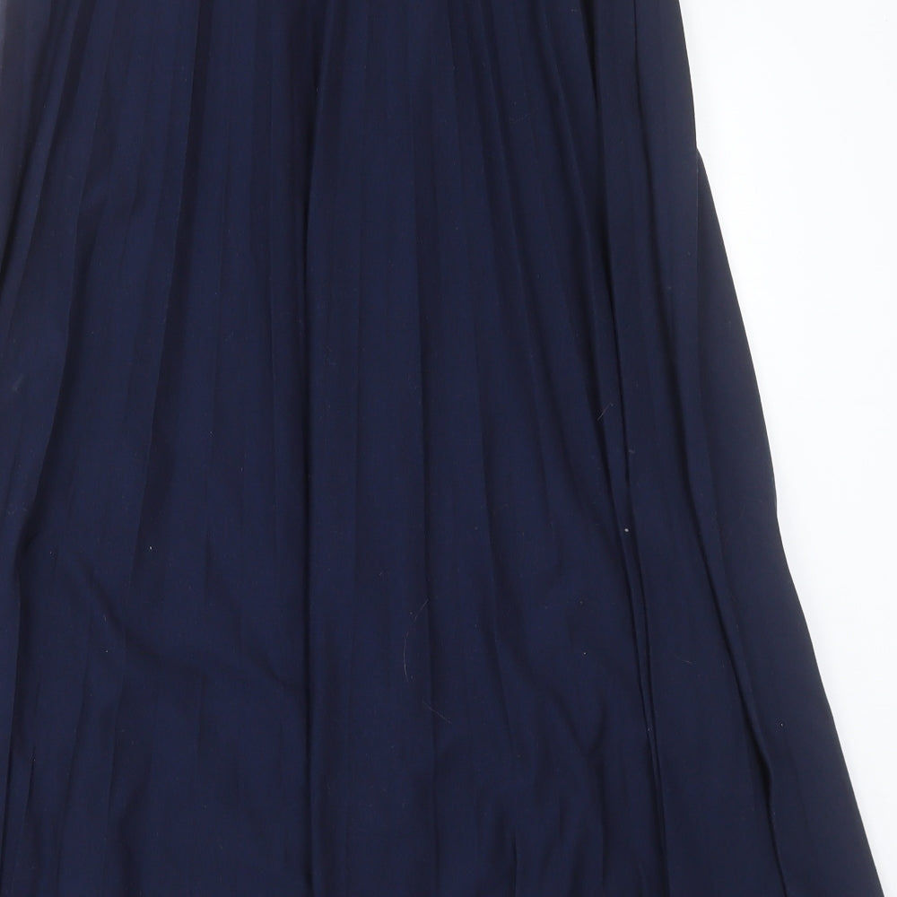 Marks and Spencer Womens Blue  Polyester A-Line Skirt Size 12