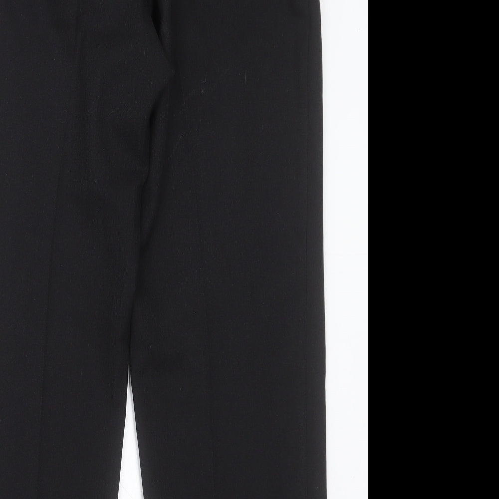 Marks and Spencer Womens Black  Polyester Trousers  Size 14 L27 in Regular