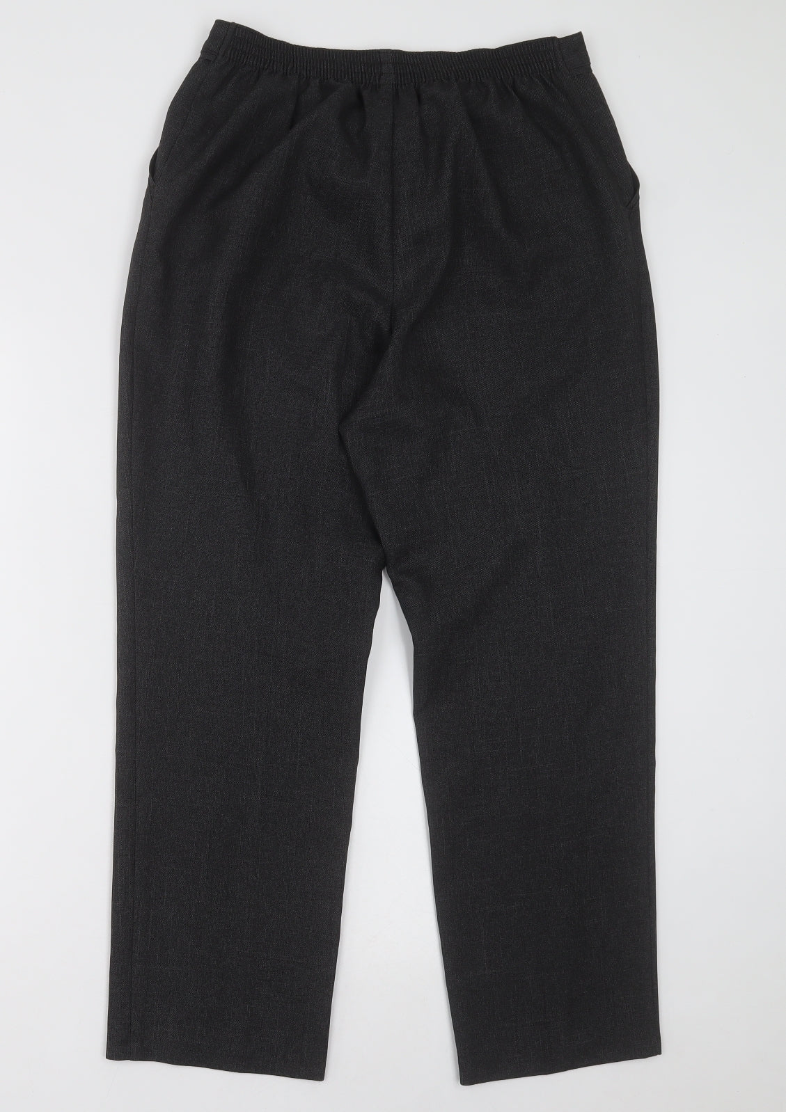 Marks and Spencer Womens Grey  Polyester Trousers  Size 12 L27 in Regular