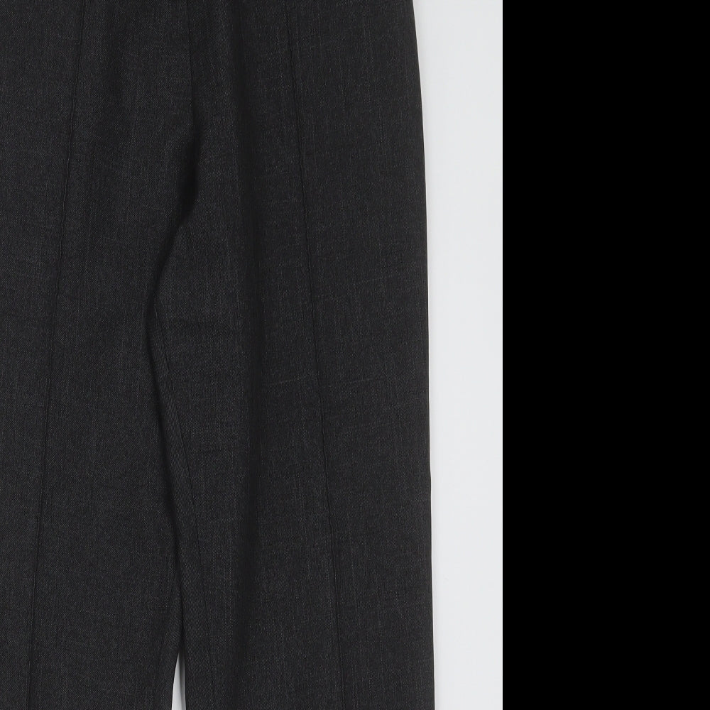Marks and Spencer Womens Grey  Polyester Trousers  Size 12 L27 in Regular
