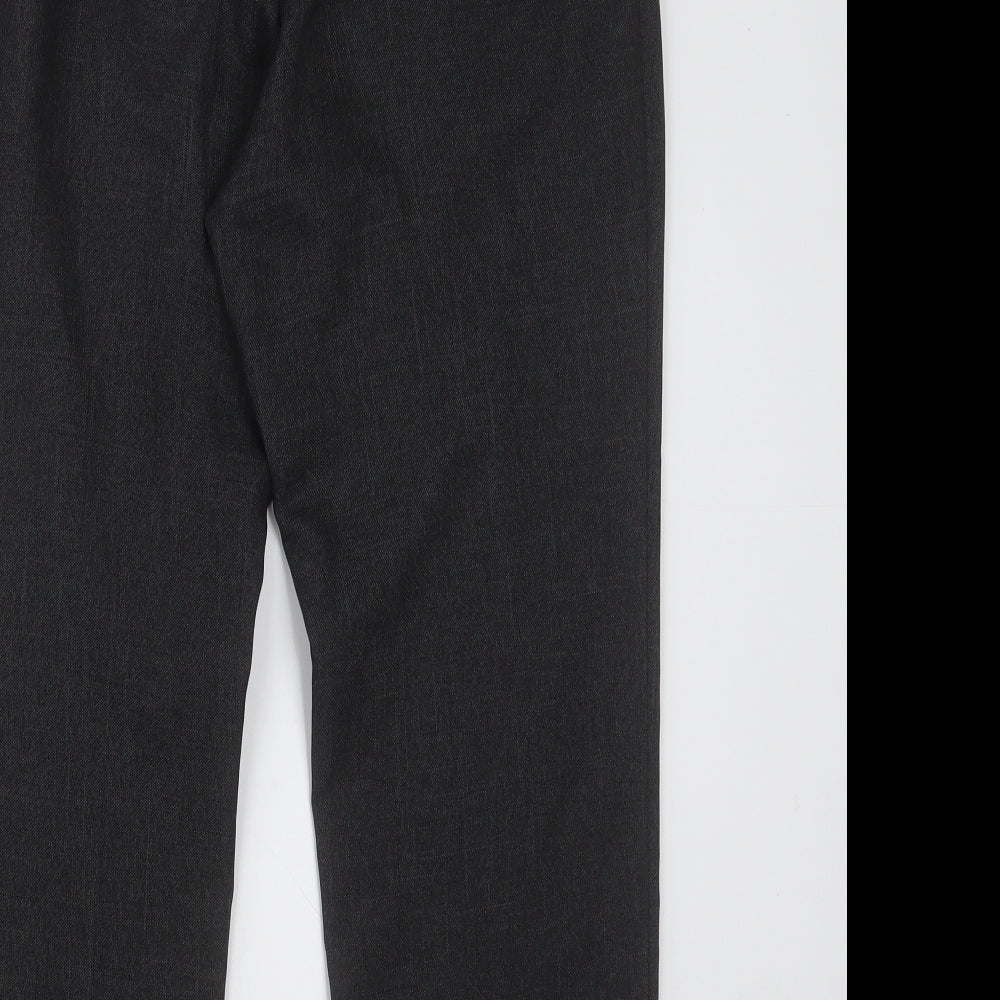Marks and Spencer Womens Grey  Polyester Trousers  Size 12 L27 in Regular