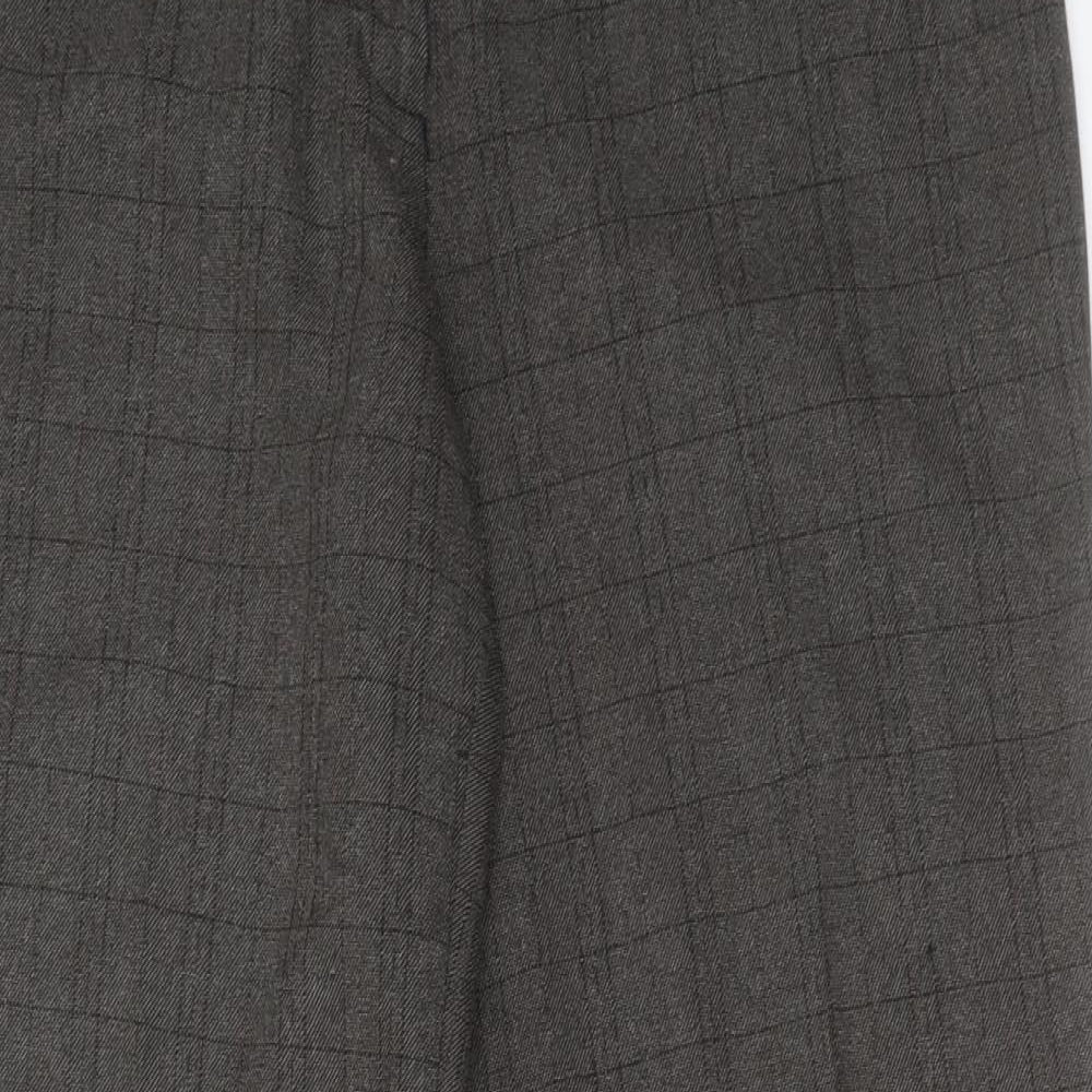 NEXT Womens Brown  Polyester Trousers  Size 14 L29 in Regular Hook & Eye