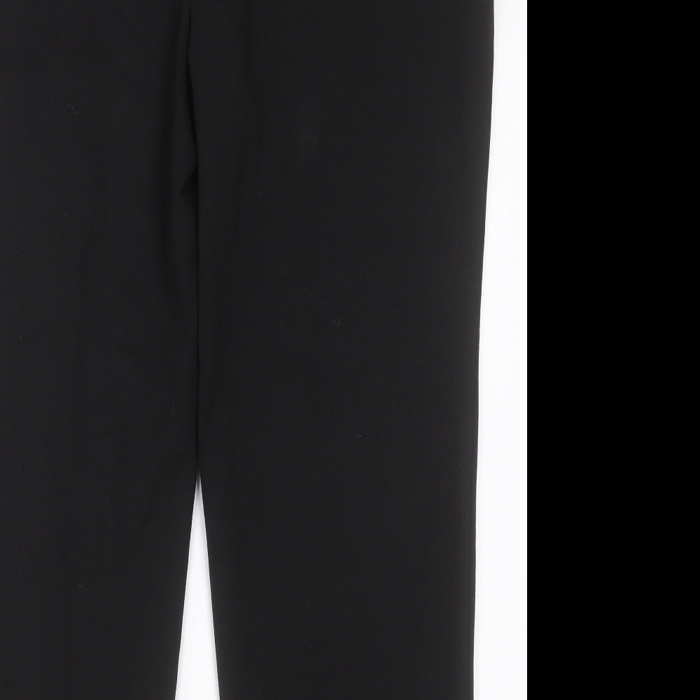 Marks and Spencer Womens Black  Polyester Trousers  Size 18 L27 in Regular