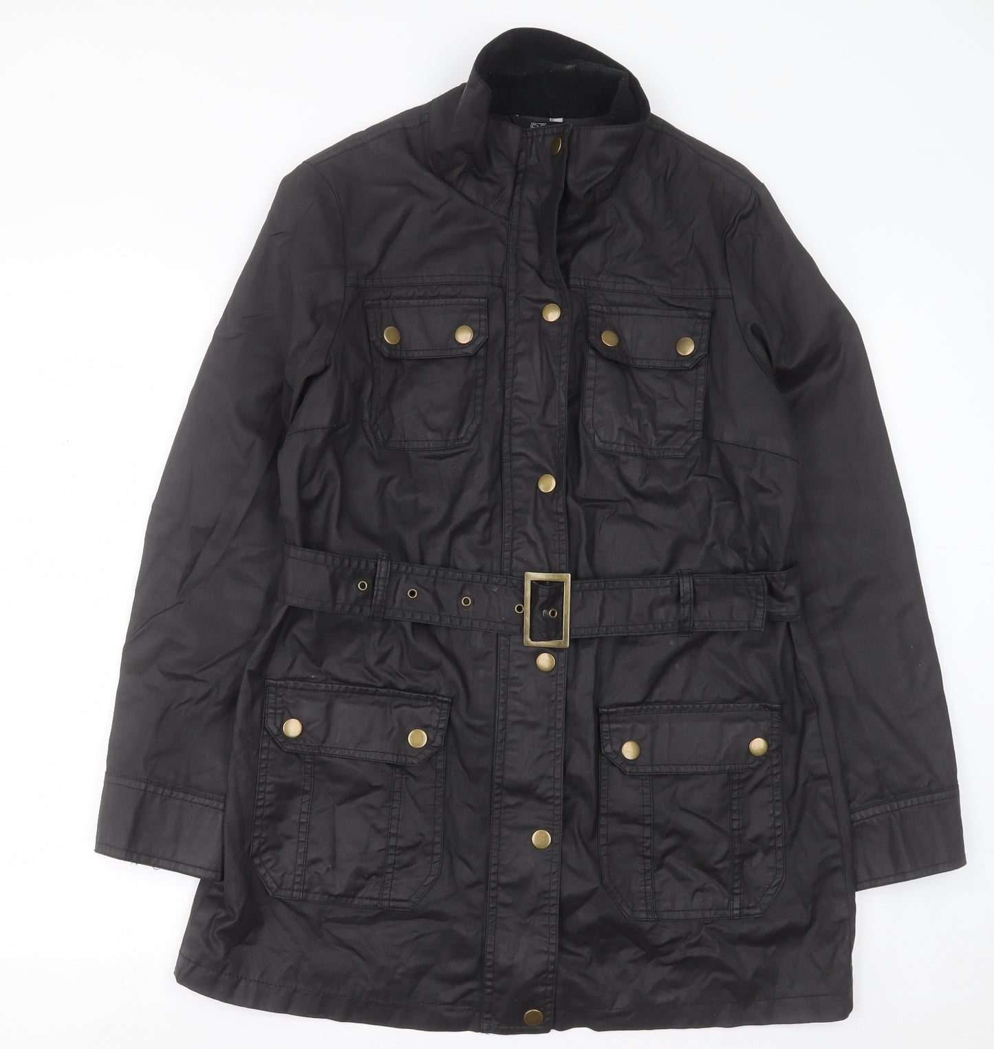 F&F Womens Black   Jacket  Size 14  Zip