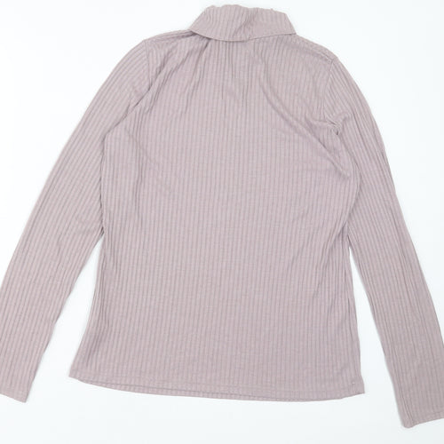 NEXT Womens Purple Roll Neck  Viscose Pullover Jumper Size 14