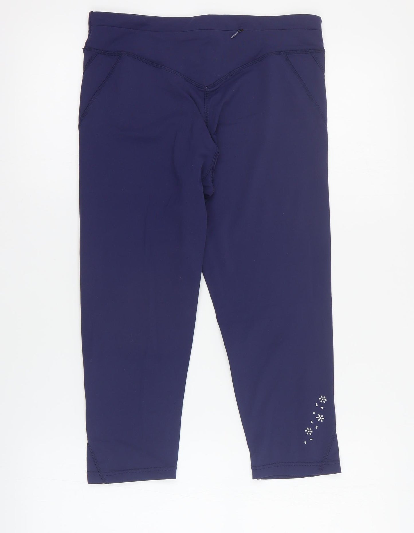 USA Pro Womens Purple  Nylon Capri Leggings Size 10 L19 in Regular Pullover
