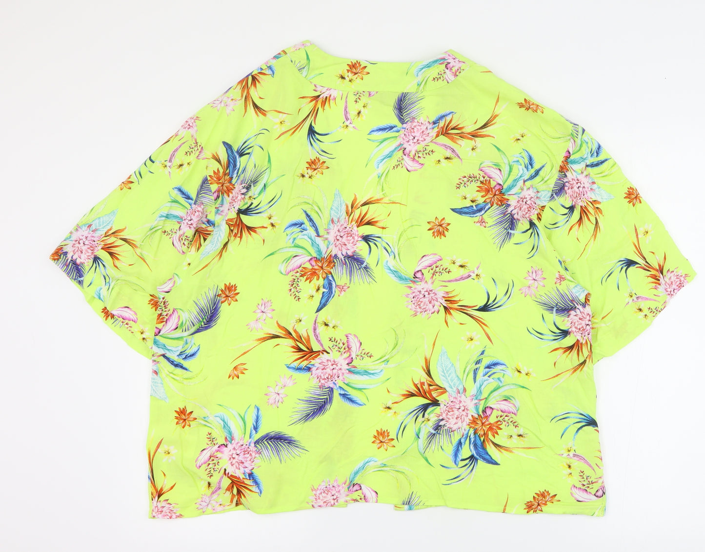 Peacocks Womens Yellow Floral  Jacket  Size M