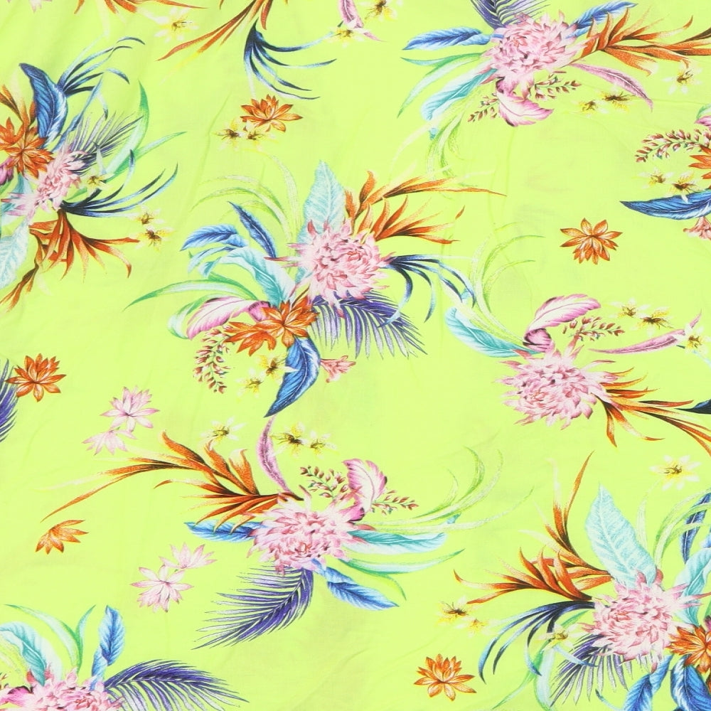Peacocks Womens Yellow Floral  Jacket  Size M