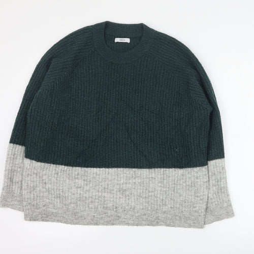 Envii Womens Green Round Neck  Acrylic Pullover Jumper Size S