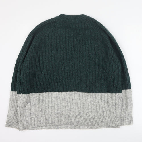 Envii Womens Green Round Neck  Acrylic Pullover Jumper Size S