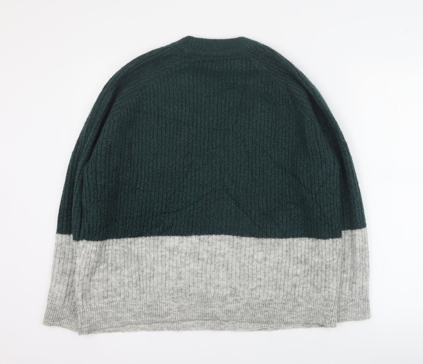 Envii Womens Green Round Neck  Acrylic Pullover Jumper Size S
