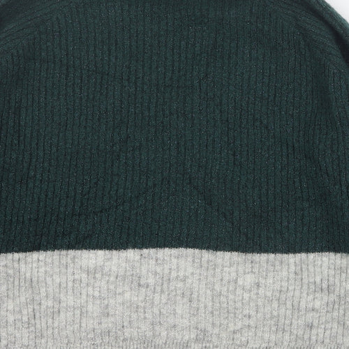Envii Womens Green Round Neck  Acrylic Pullover Jumper Size S