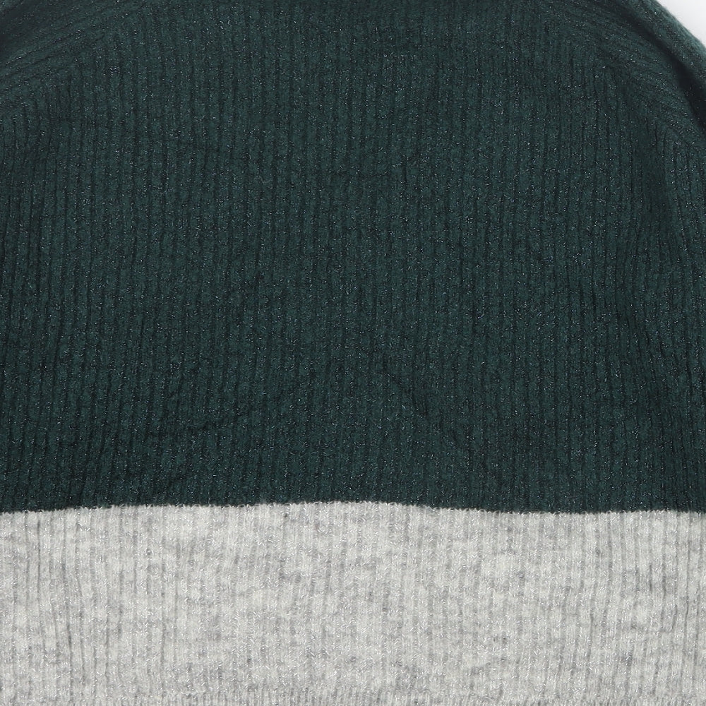 Envii Womens Green Round Neck  Acrylic Pullover Jumper Size S
