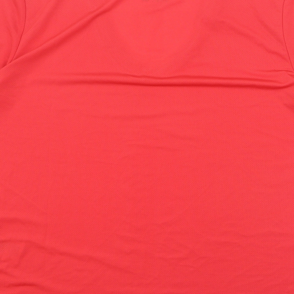 Crivit Womens Red  Polyester Basic T-Shirt Size L V-Neck Pullover