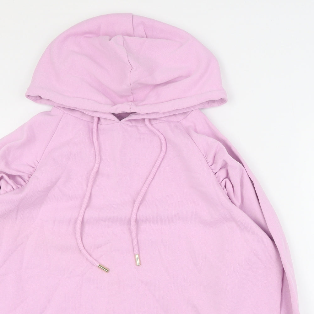 NEXT Womens Pink  Cotton Pullover Hoodie Size L  Pullover