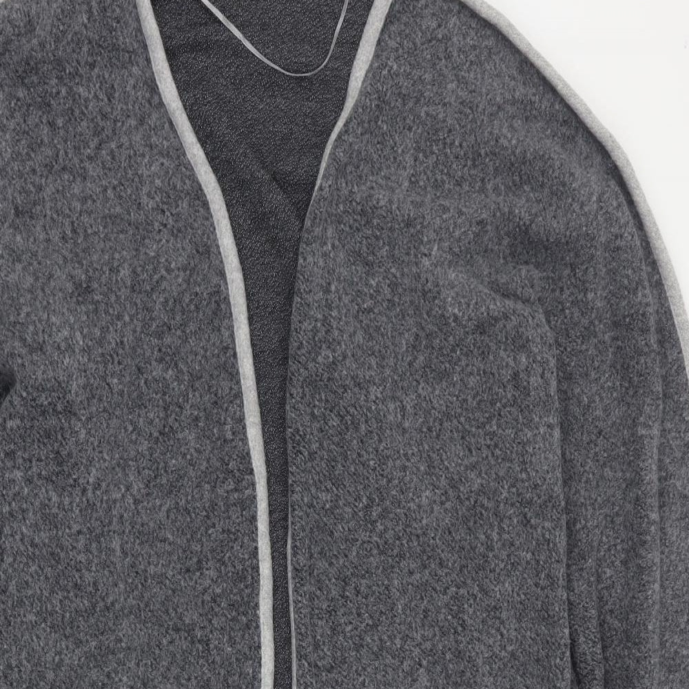 Zara Womens Grey V-Neck  Cotton Cardigan Jumper Size M