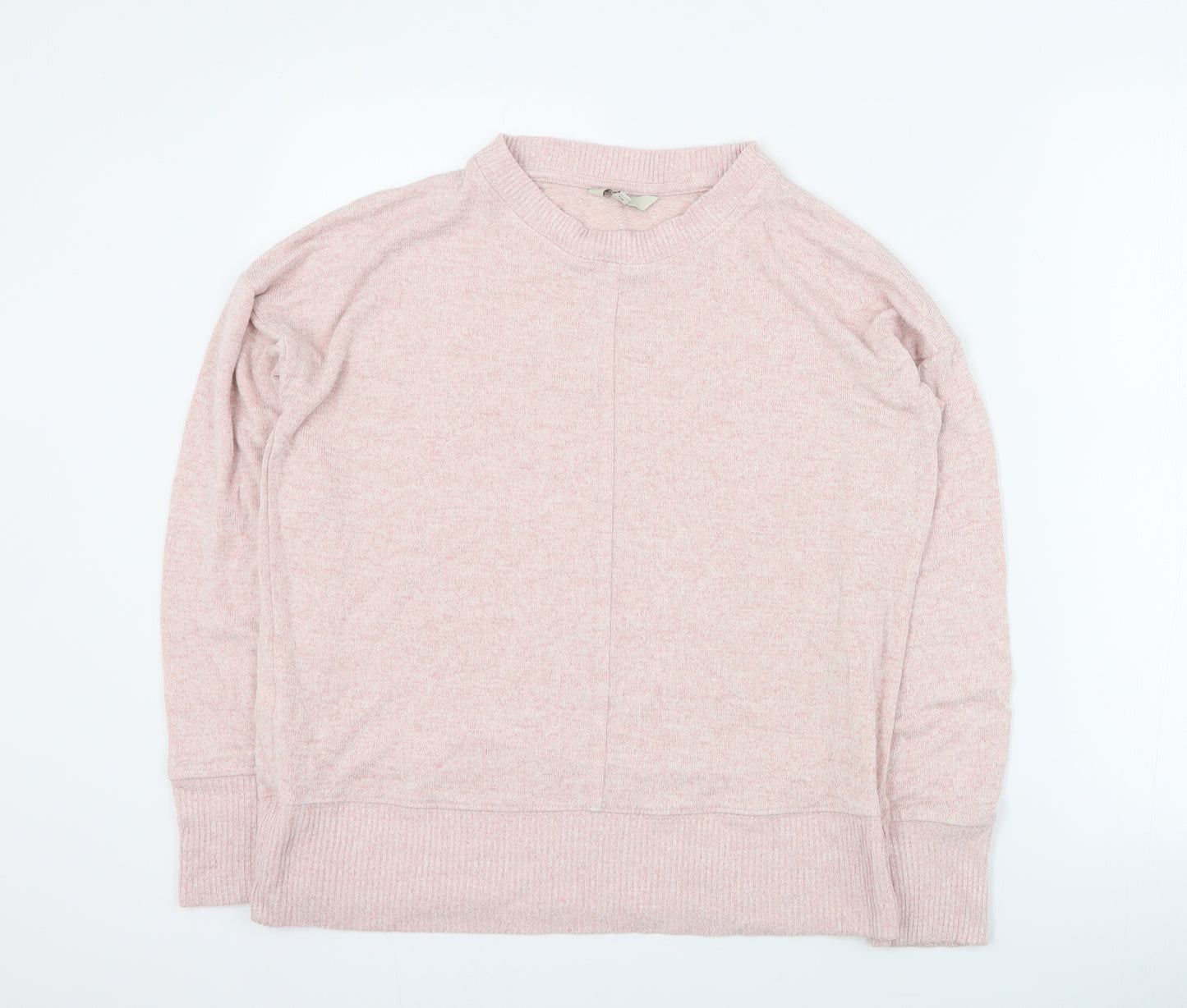 NEXT Womens Pink Round Neck  Viscose Pullover Jumper Size 12