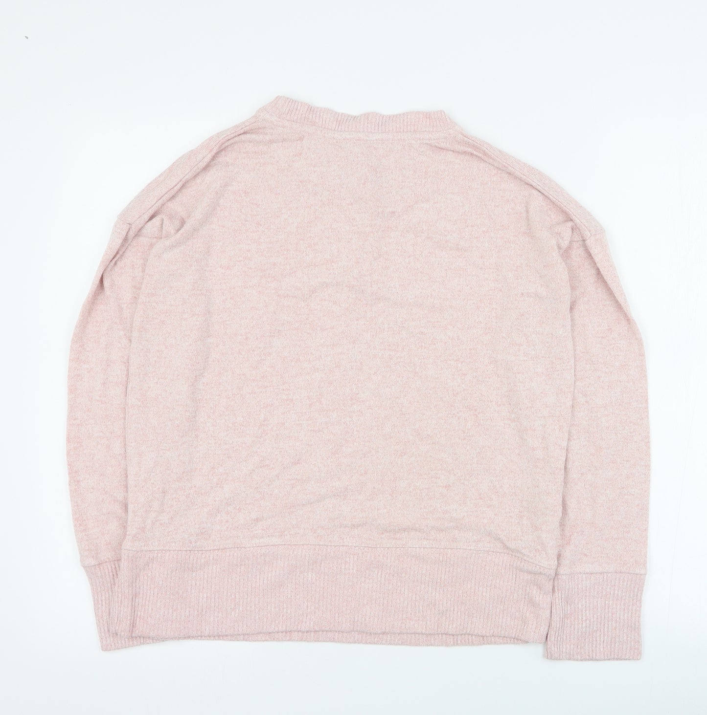 NEXT Womens Pink Round Neck  Viscose Pullover Jumper Size 12