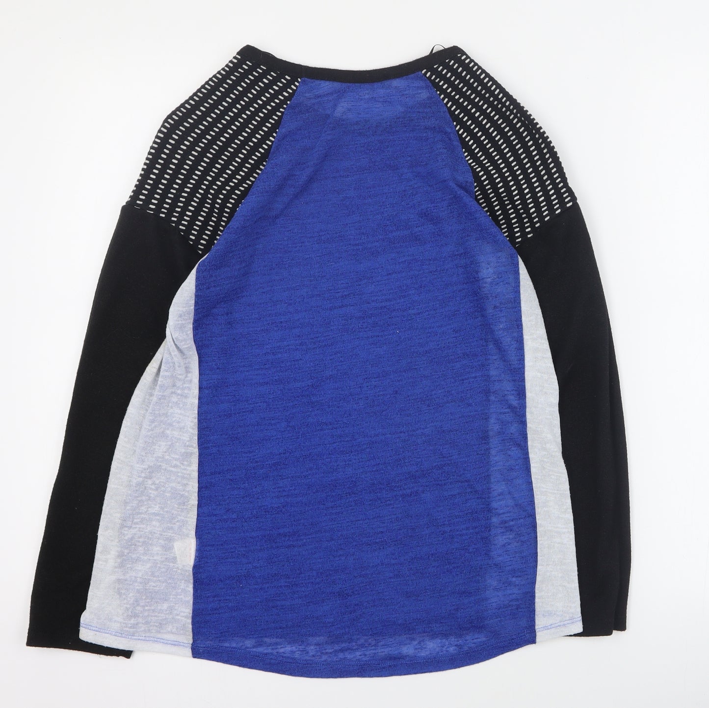 Primark Womens Blue Round Neck  Polyester Pullover Jumper Size 10