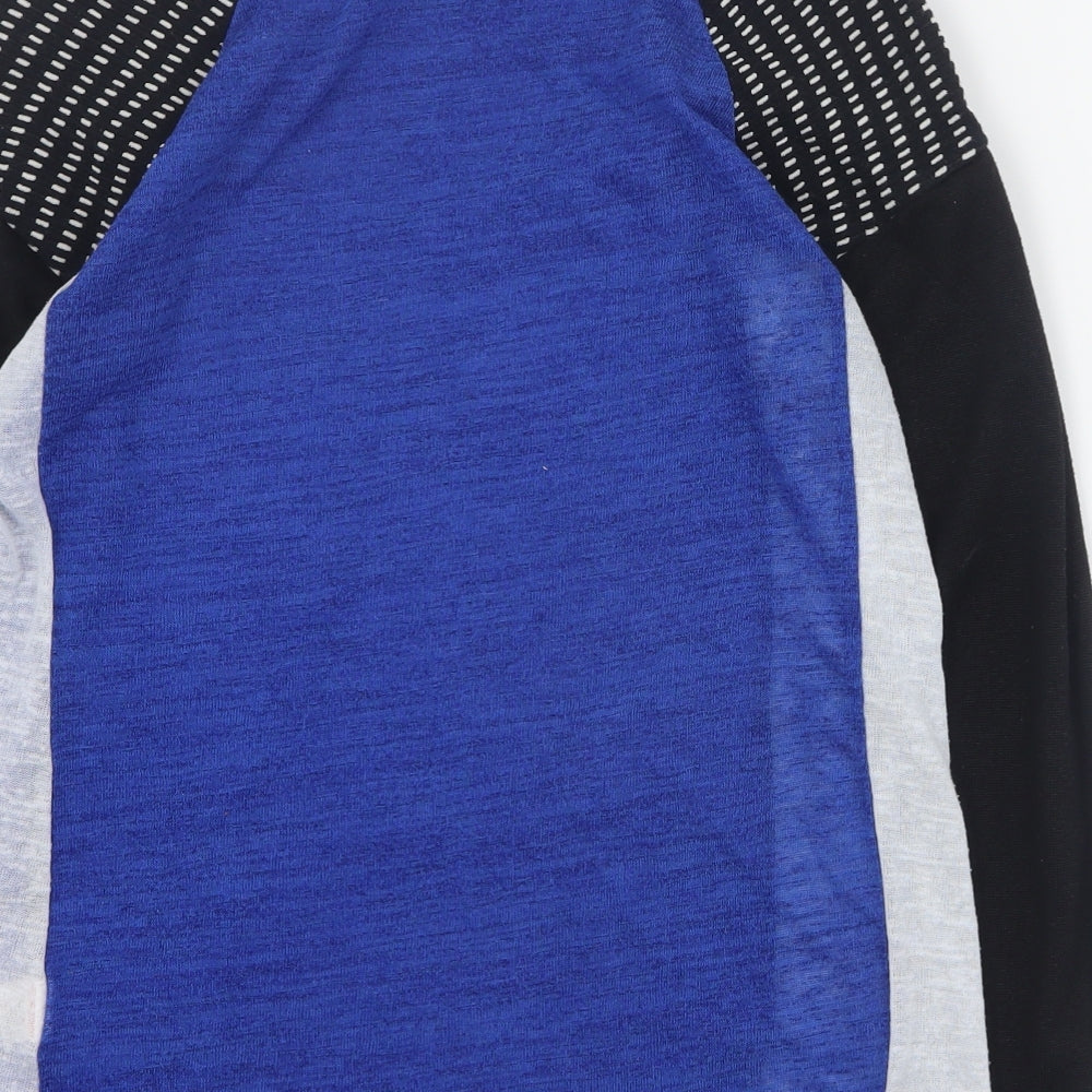 Primark Womens Blue Round Neck  Polyester Pullover Jumper Size 10