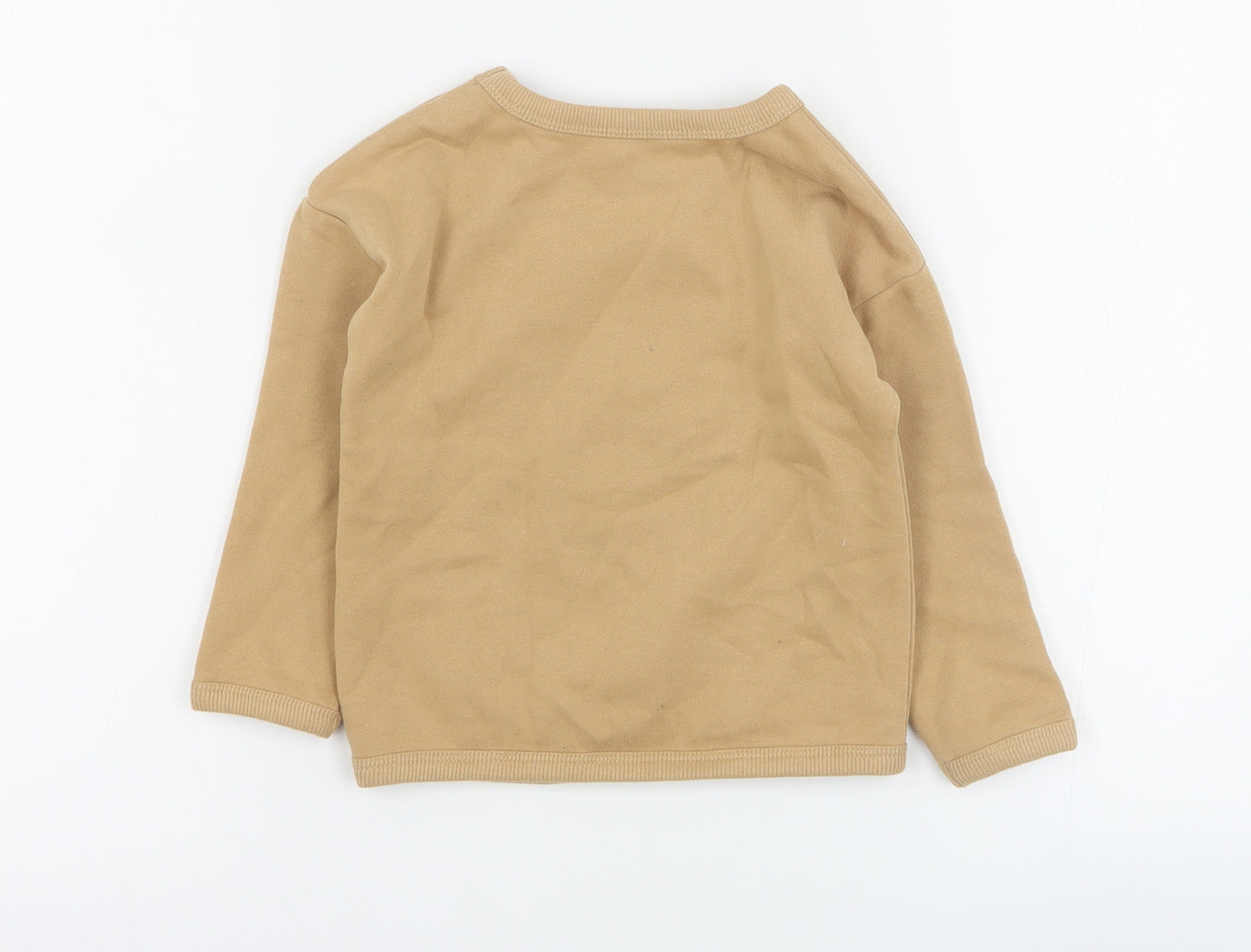 Dunnes Baby Brown  Cotton Pullover Jumper Size 18-24 Months  Pullover