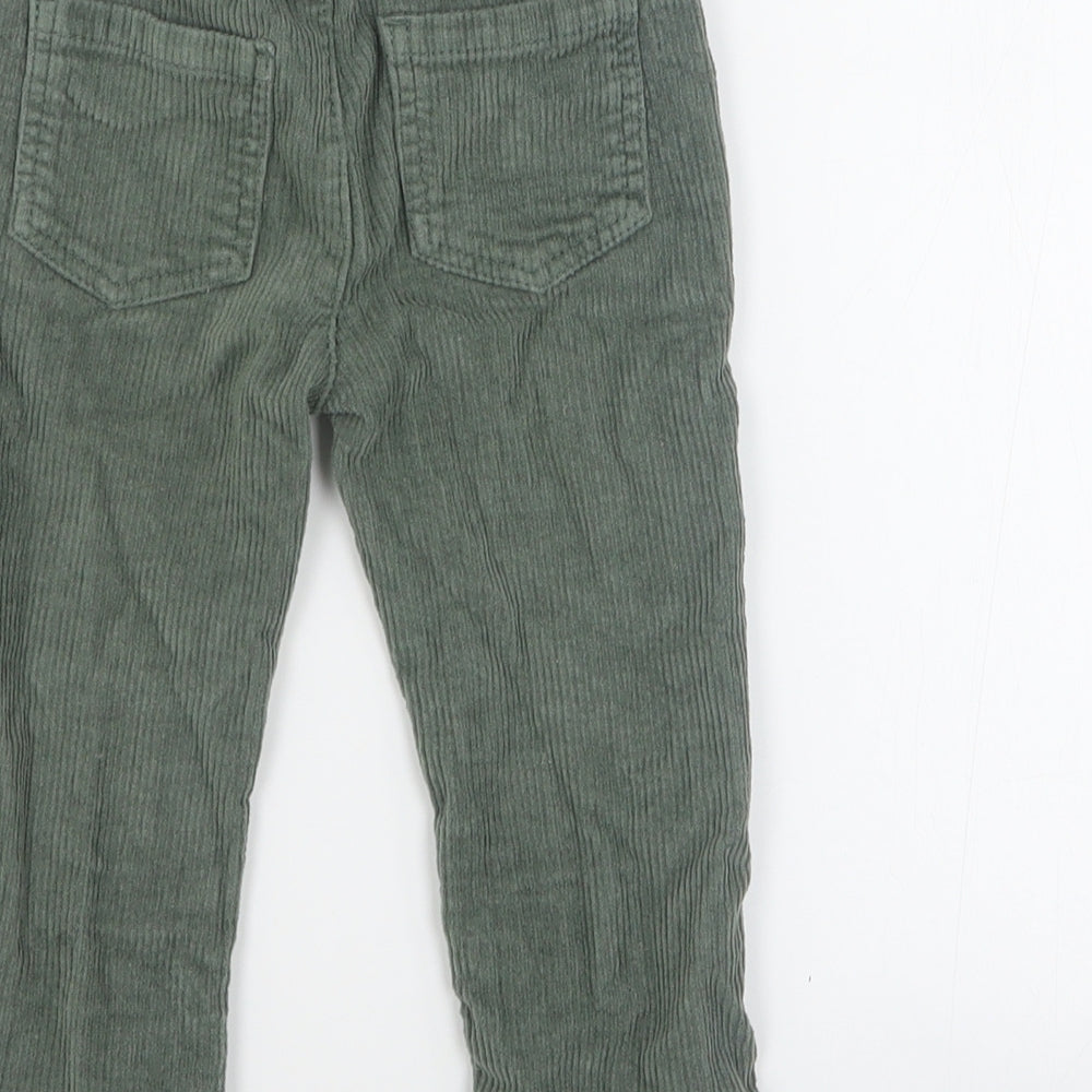 Dunnes Baby Green  Cotton Cargo Trousers Size 12-18 Months  Button