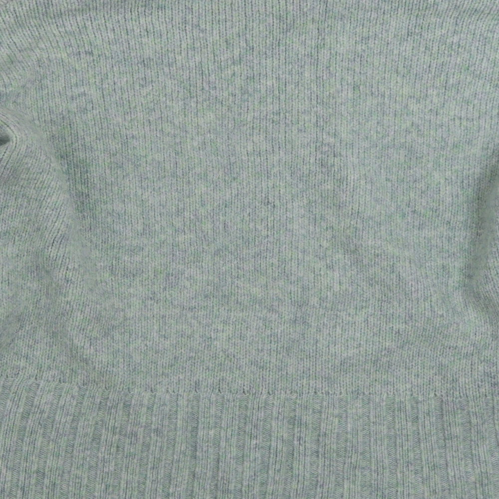 New Look Womens Green High Neck  Acrylic Pullover Jumper Size M
