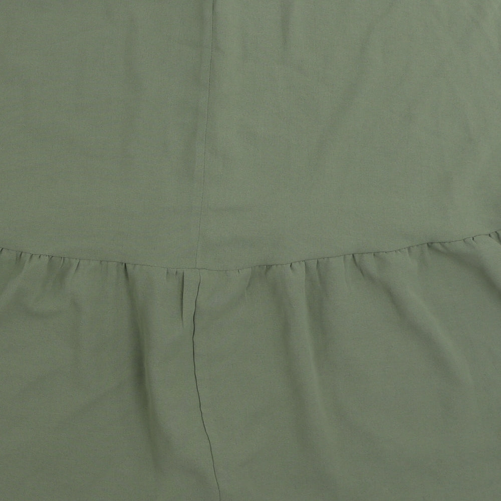 SHEIN  Womens Green  Polyester Tunic Blouse Size XL Boat Neck