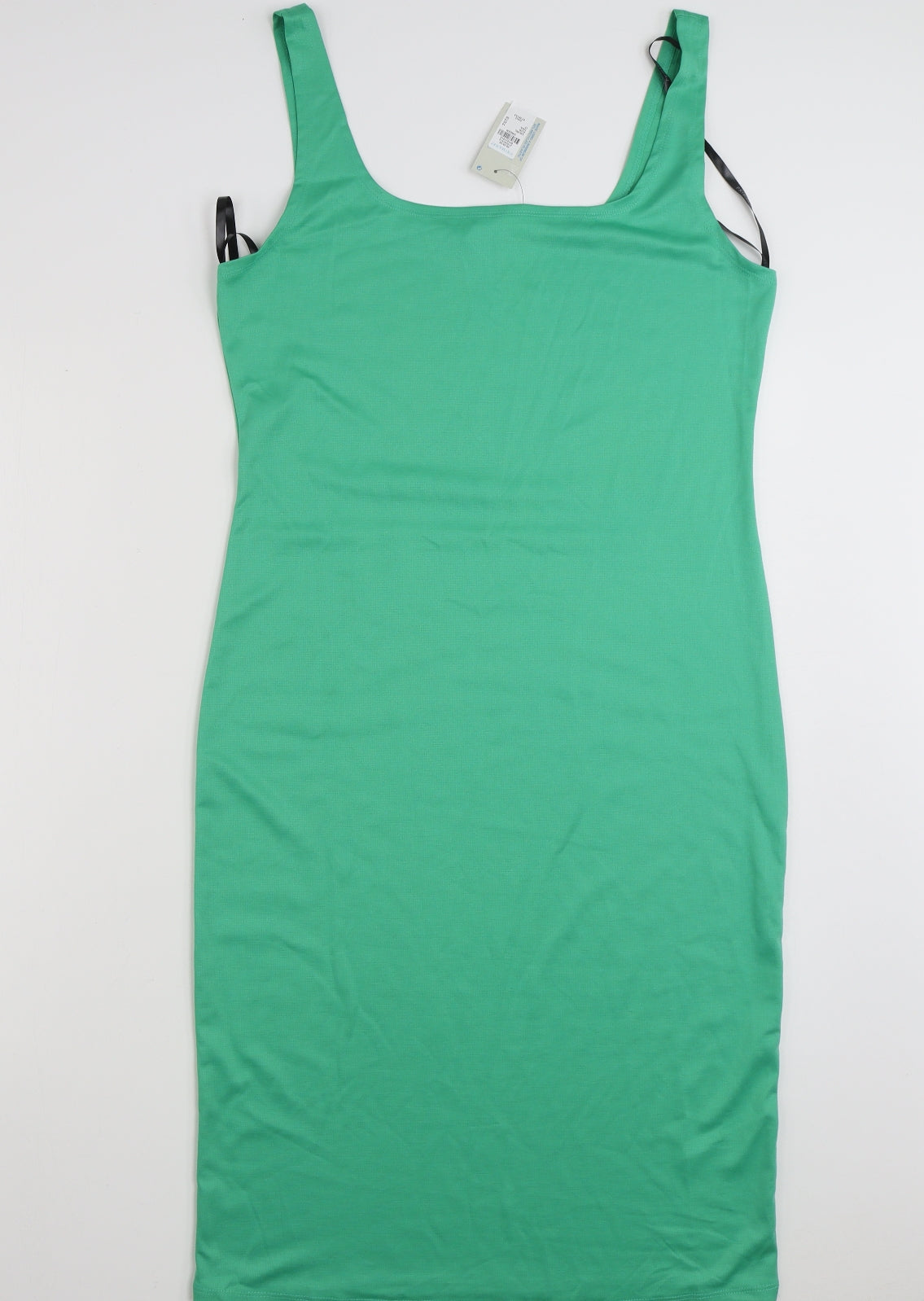 Primark Womens Green  Polyester Tank Dress  Size 18  Square Neck Pullover