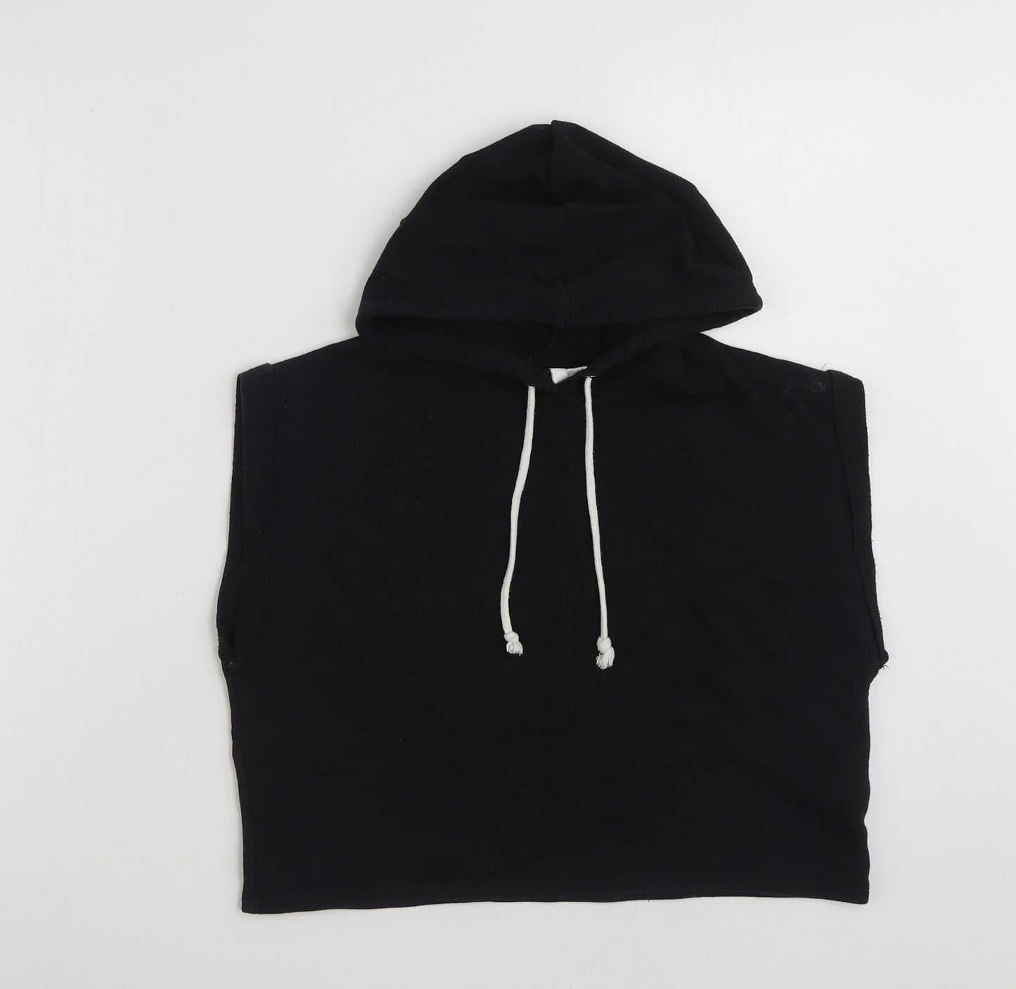 H&M Womens Black  Cotton Pullover Hoodie Size S  Pullover