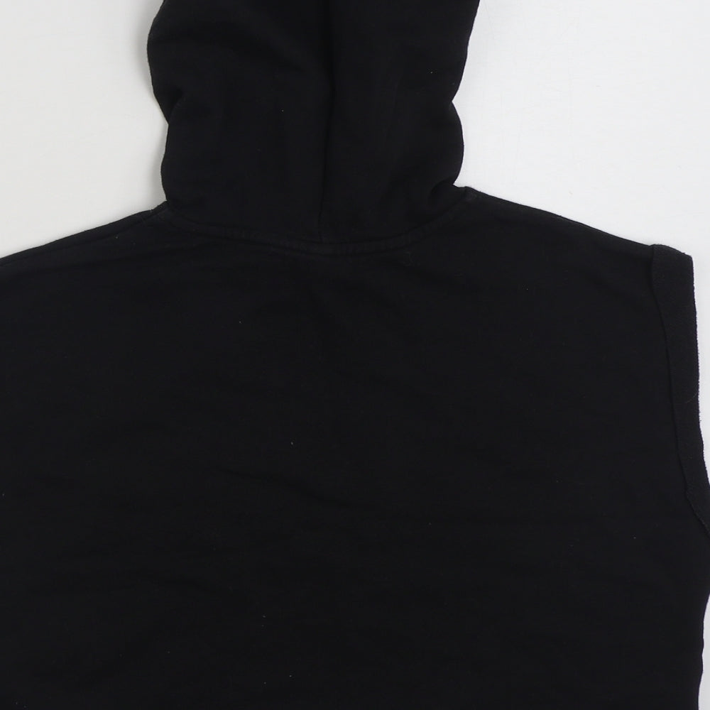 H&M Womens Black  Cotton Pullover Hoodie Size S  Pullover