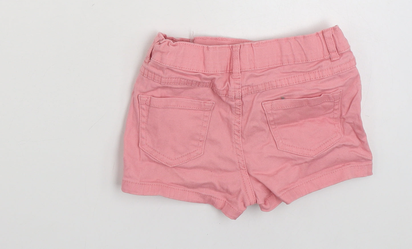 356 Denim Girls Pink  Cotton Hot Pants Shorts Size 5-6 Years  Slim