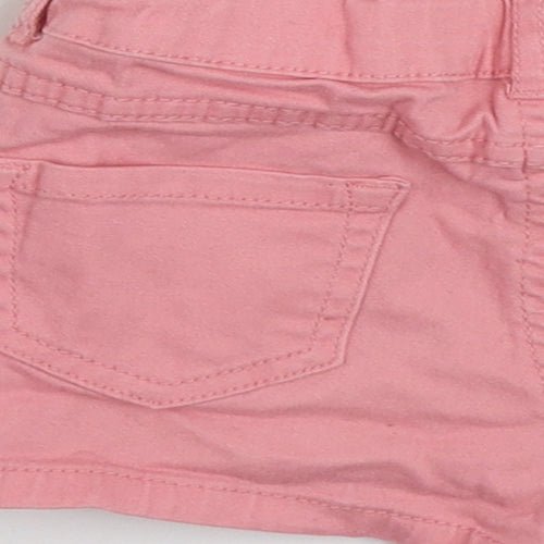 356 Denim Girls Pink  Cotton Hot Pants Shorts Size 5-6 Years  Slim