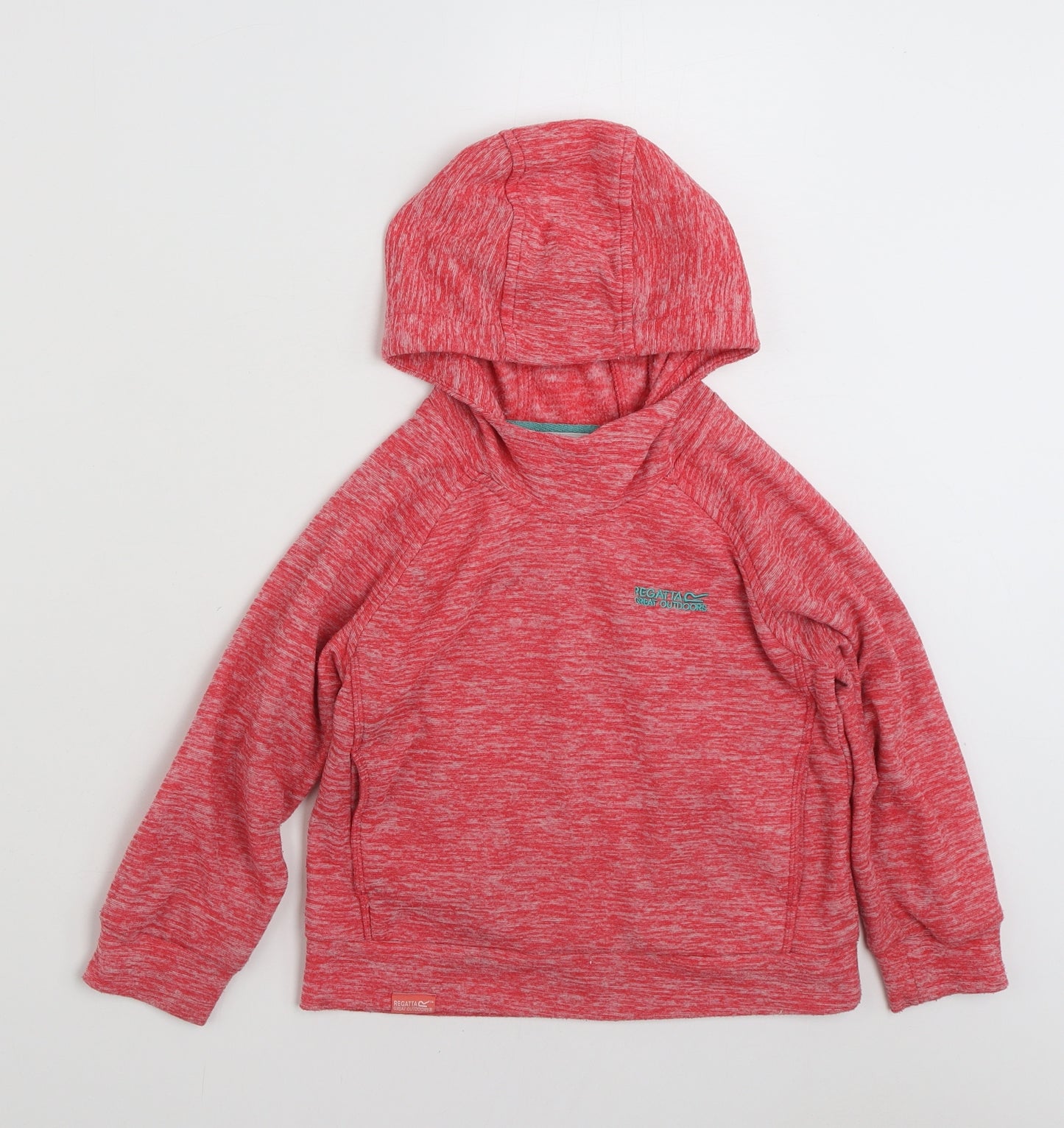 Regatta Girls Pink  100% Polyester Pullover Hoodie Size 5-6 Years  Pullover