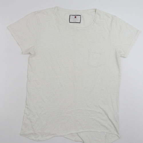 Cotton On Mens White  Cotton  T-Shirt Size XL Crew Neck