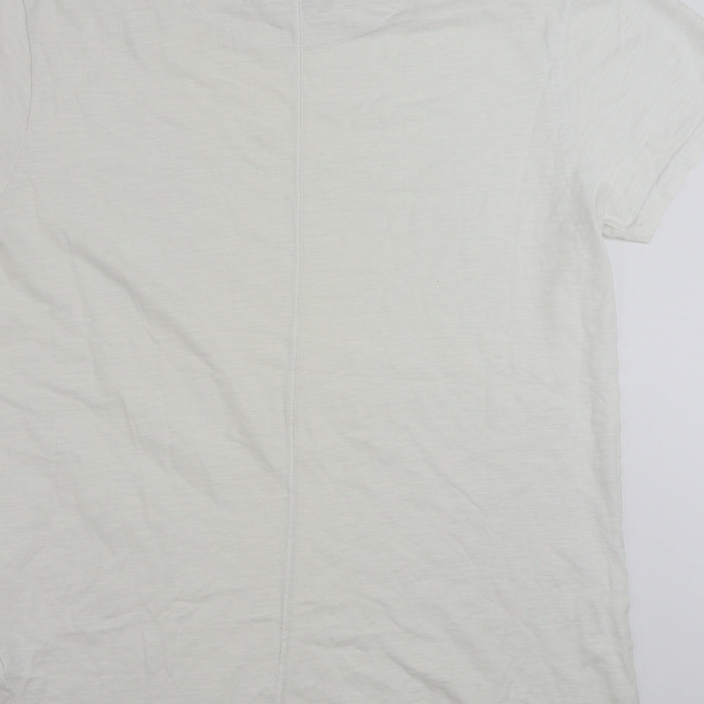 Cotton On Mens White  Cotton  T-Shirt Size XL Crew Neck