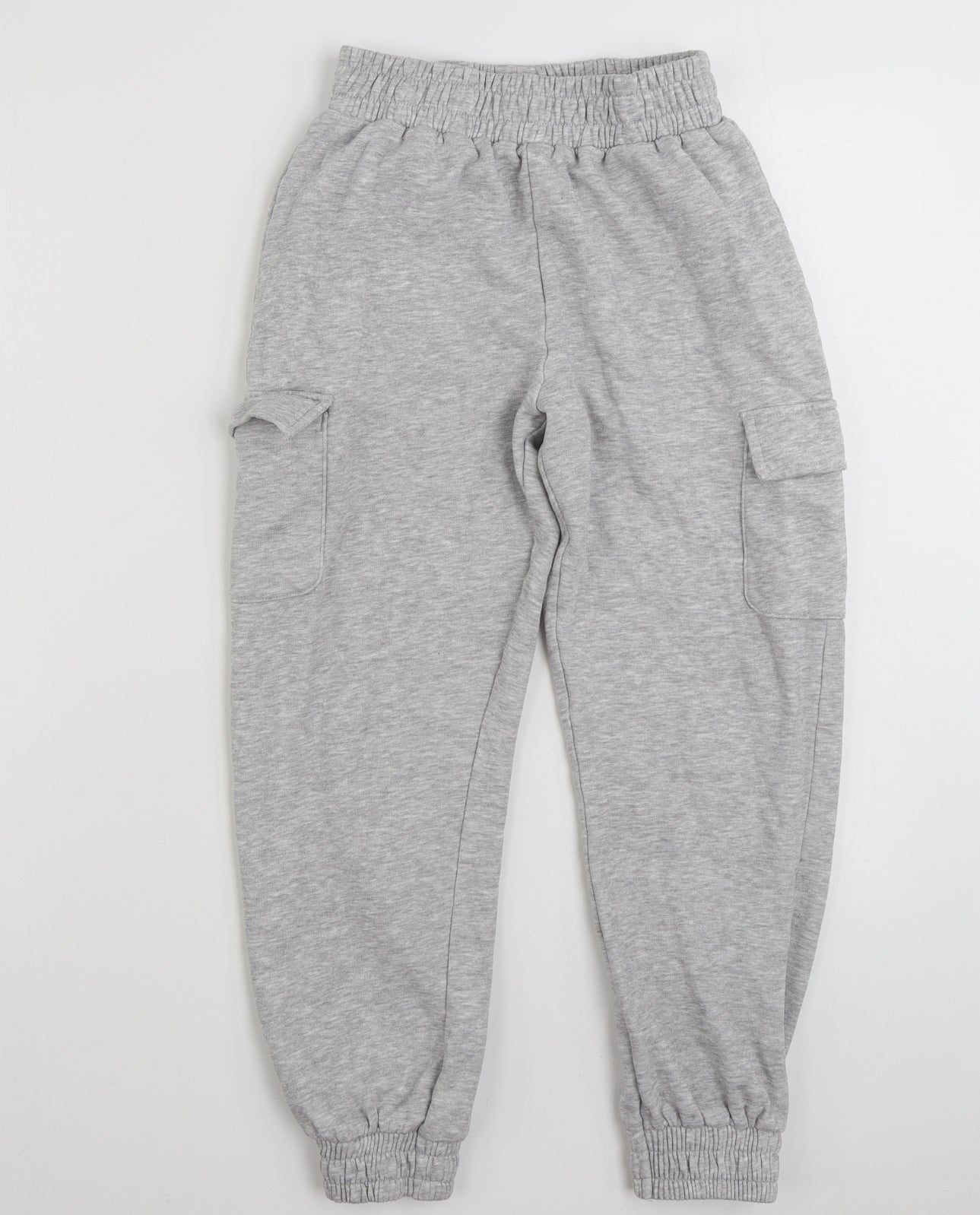 Matalan Girls Grey  Cotton Cargo Trousers Size 10 Years  Regular