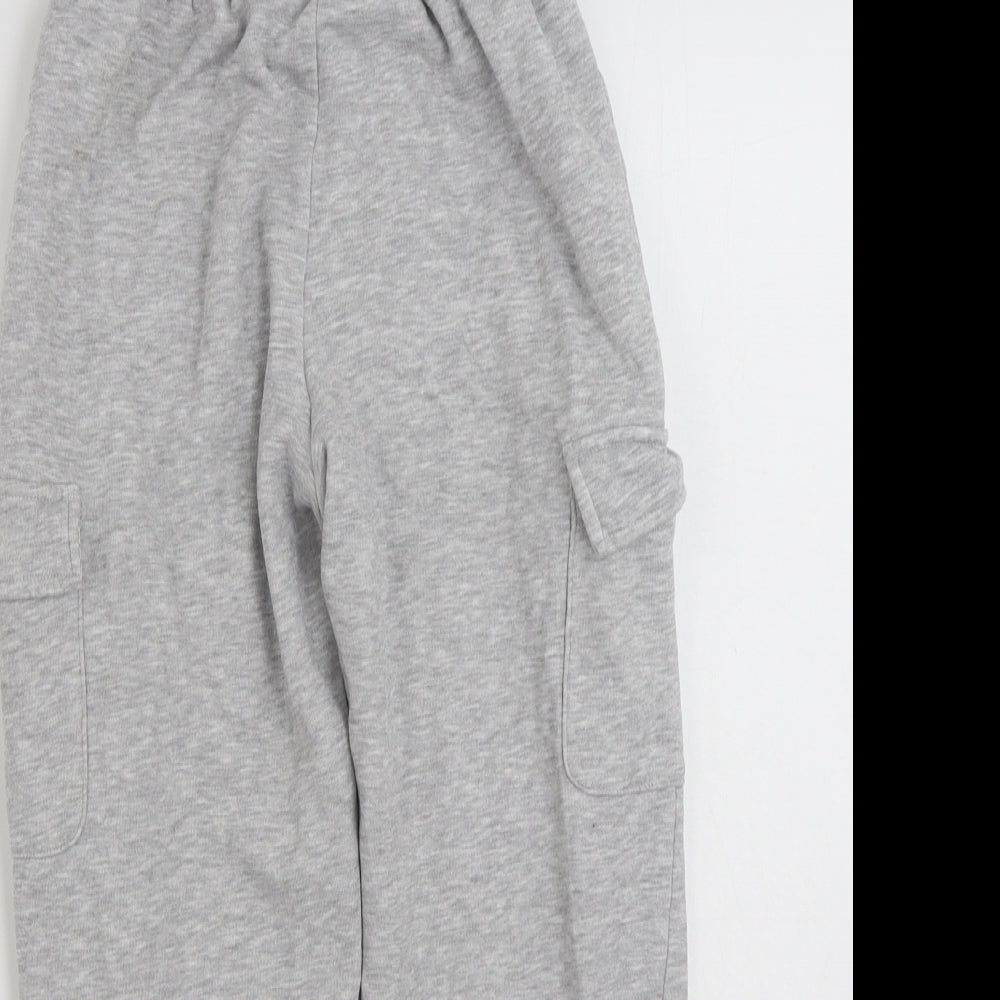 Matalan Girls Grey  Cotton Cargo Trousers Size 10 Years  Regular